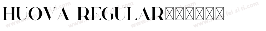 Huova Regular字体转换